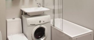 25 идей, как разместить стиральную машину под раковину со столешницей