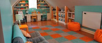 Детская на мансарде