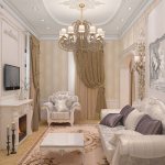 Дизайн интерьера гостиной в стиле классика