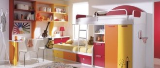 Bunk beds in the interior of a nursery 56 photos