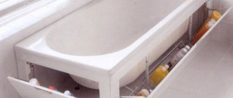 Экран под ванну своими руками