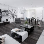 living room in high-tech style