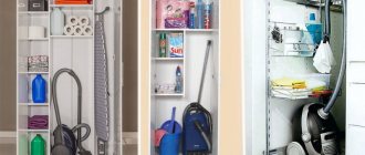 storing a vacuum cleaner in a closet