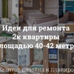 Интерьер двухкомнатной квартиры 40-42 метров: 7 удачных идей дизайна с фото