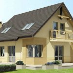 картинка частный дом с балконом