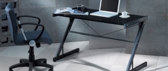 Metal computer desk