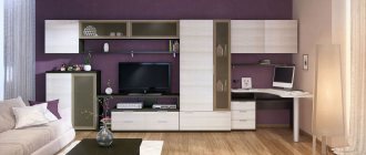 computer desk in the living room