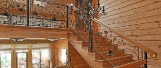 Beautiful walls in a house made of timber