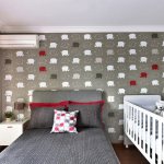 Space for a baby cot in an air-conditioned bedroom