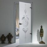 Interior doors with triplex glass: photos in the interior