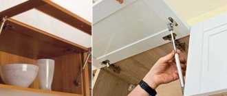 Особенности газлифтов для кухонного шкафа, обзор моделей