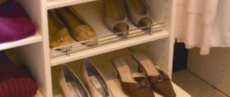 Особенности полок под обувь для шкафа, как выбрать