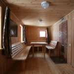 Раздевалка в бане: дизайн, фото