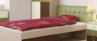 Разновидности детских кроватей с мягкой спинкой, размеры мебели
