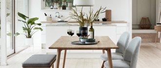 Scandinavian style in the interior of the apartment