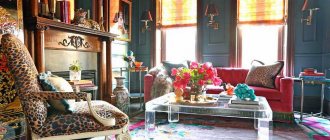 Сочетание темных и ярких цветов в стиле бохо