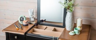 Столик для макияжа с зеркалом