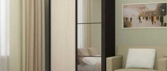 Существующие маленькие шкафы купе, и их особенности