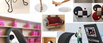 Варианты необычной мебели, дизайнерские изделия