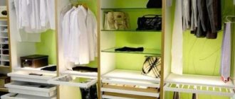 Виды наполнений шкафов и гардеробных, основные элементы