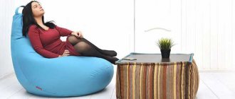 Виды наполнителей для кресла-мешка, алгоритм обновления гранул в чехле