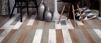 Vinyl tiles for floors and walls